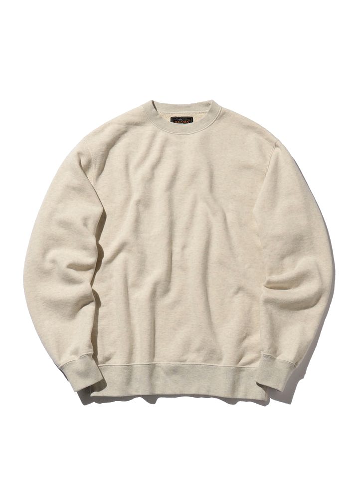 Beams Plus Sweat Crew Japan Made Oatmeal
