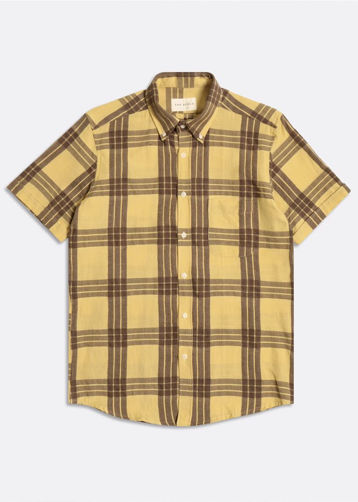 Far Afield Mod Button Down Gold