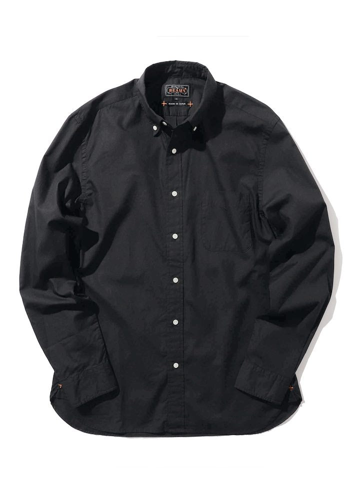 Beams Plus B.D. Fine Broad Cloth Black