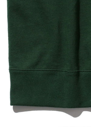 Beams Plus Short Sleeve Rib Line Print Green