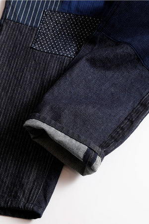 FDMTL Boro Patchwork Pants Indigo