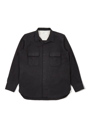 Universal Works Worker Shirt Organic Cotton Black