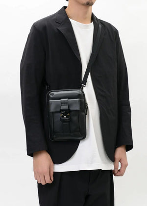 Master-Piece Confi Leathetr Shoulder Bag Black