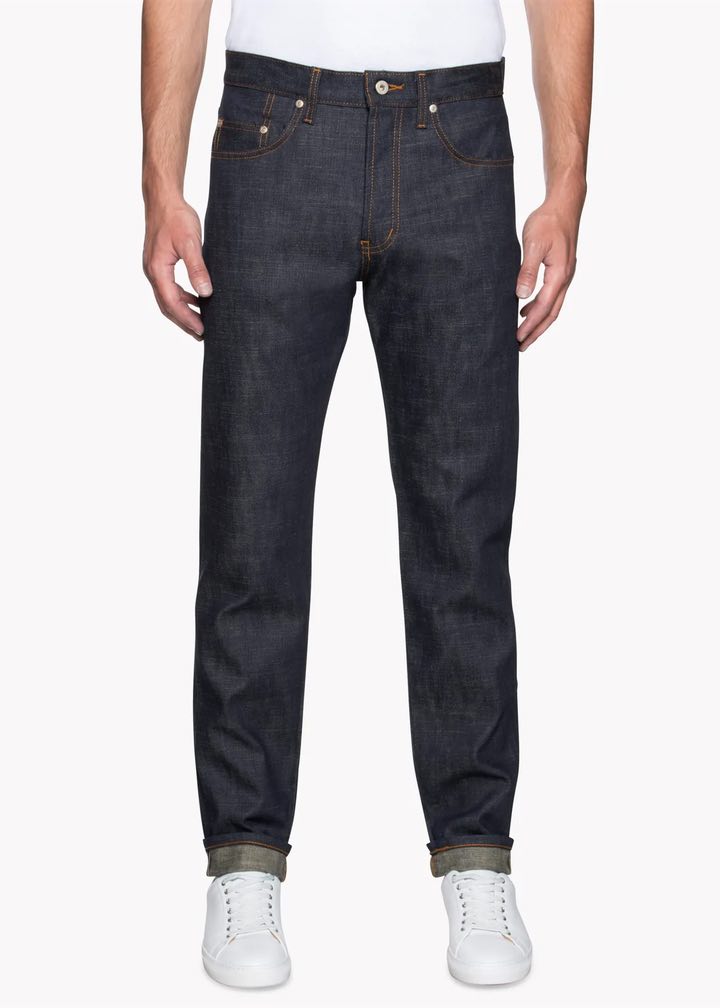 Naked & Famous Easy Guy Perfect Blue Slub Stretch Selvedge