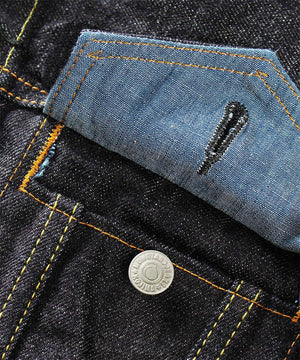Momotaro GTB Denim Jacket Striped Logo