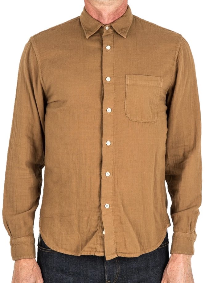 Kato by Hiroshi Kato Ripper Vintage Camel Shirt