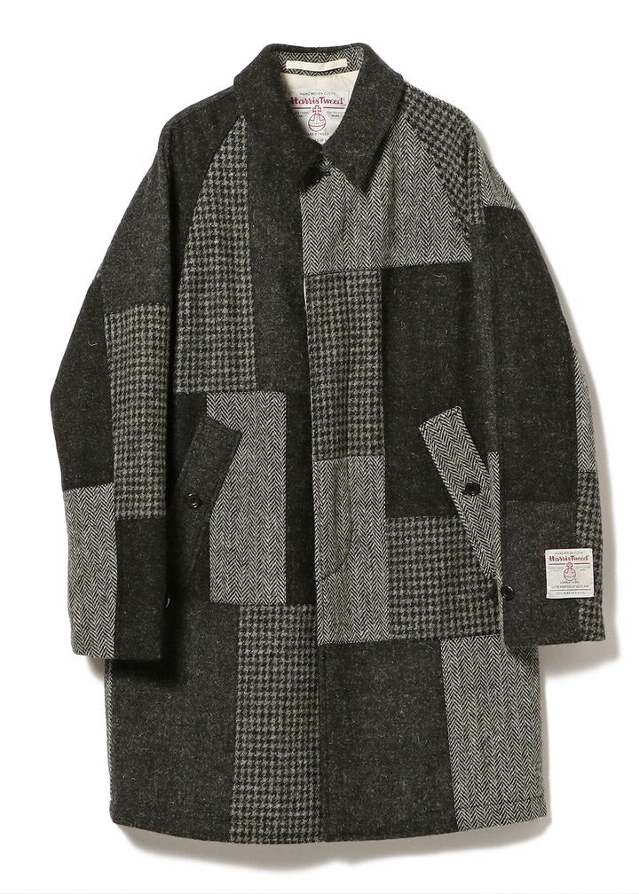 Harris Tweed Fabric Patchwork Jacket