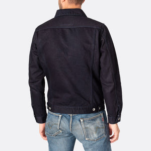 Iron Heart 14oz Selvedge Denim Modified Type III Jacket - Indigo/Black