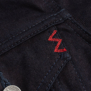 Iron Heart 14oz Selvedge Denim Modified Type III Jacket - Indigo/Black