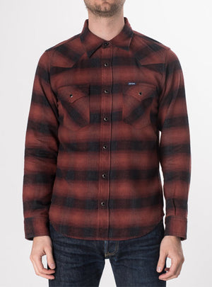 Iron Heart IHSH-195 Red Flannel Shirt