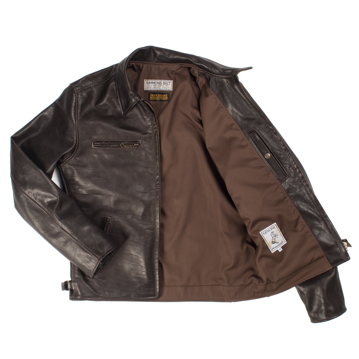 Iron Heart X Simmons Bilt Blattwerk Leather Work Jacket 