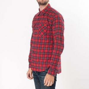 Iron Heart IHSH-179 Red Check 6oz Flannel