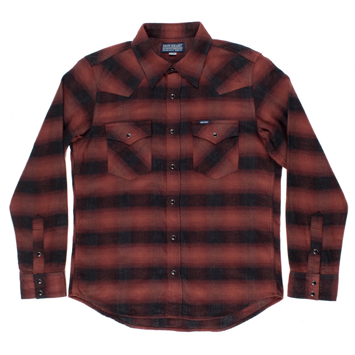 Iron Heart IHSH-195 Red Flannel Shirt