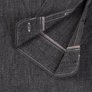 Iron Heart 10oz IH-290 Mock Twist Selvedge Chambray Work Shirt Charcoal