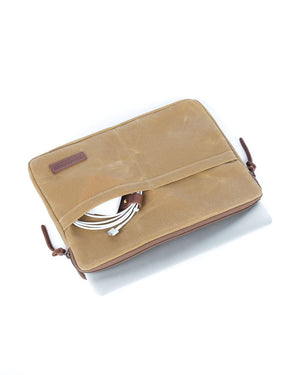 Wood and Faulk Atlas Laptop Sleeve 13 inch High Desert Sage
