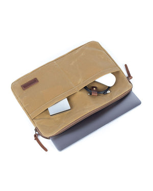 Wood and Faulk Atlas Laptop Sleeve 15 inch High Desert Sage