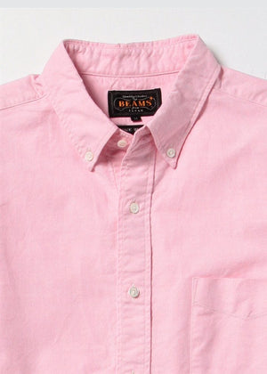 Beams Plus B.D. Oxford in Pink