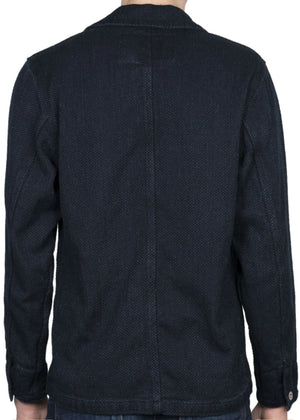 Naked & Famous Chore Coat Indigo Basketweave