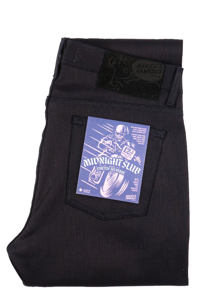 Naked & Famous Weird Guy Midnight Slub Stretch