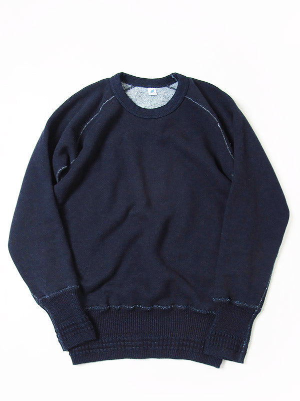 Pure Blue Japan Indigo Raised Back Sweatshirt