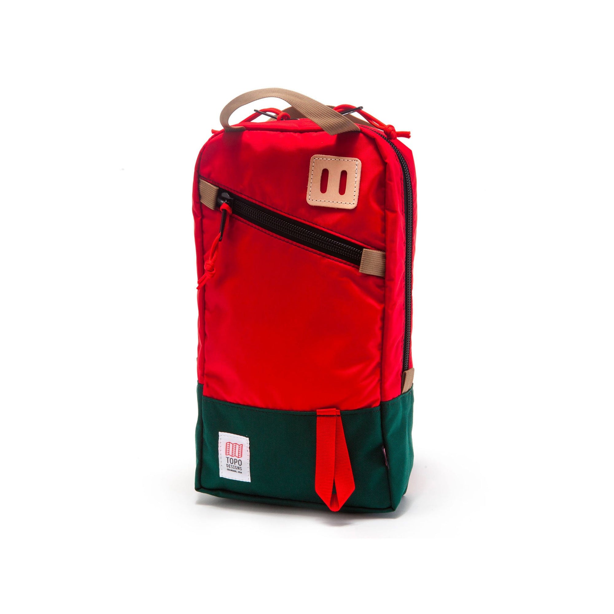 Topo Designs Trip Pack in Red/Forest