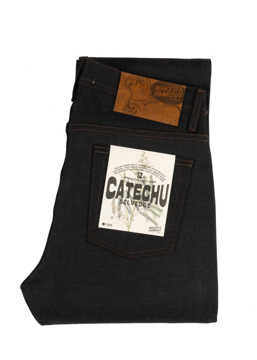 Naked & Famous Weird Guy Catechu Selvedge Denim