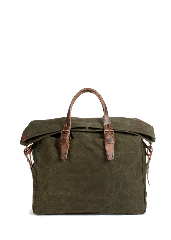 bleu de chauffe Remix Business Bag Dark Khaki Fonce