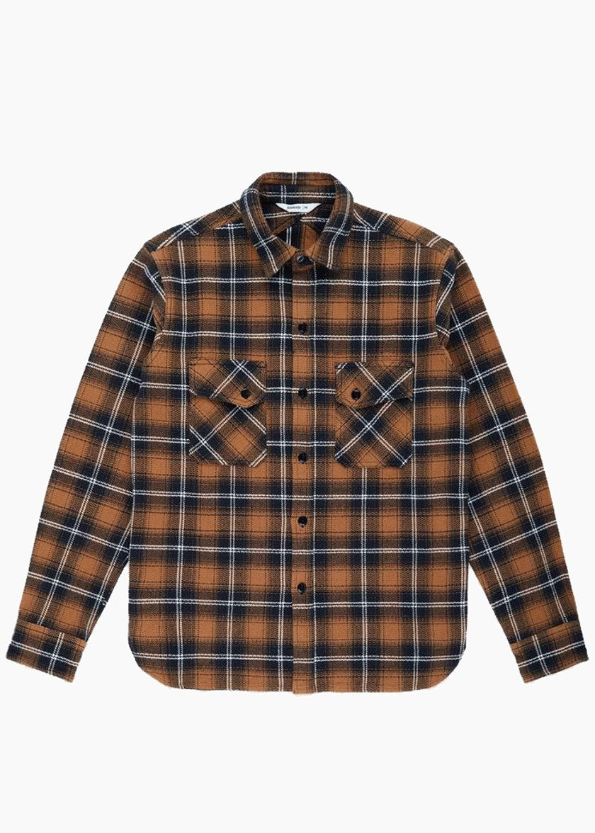 Copy of 3sixteen Crosscut-Flannel Sienna Check