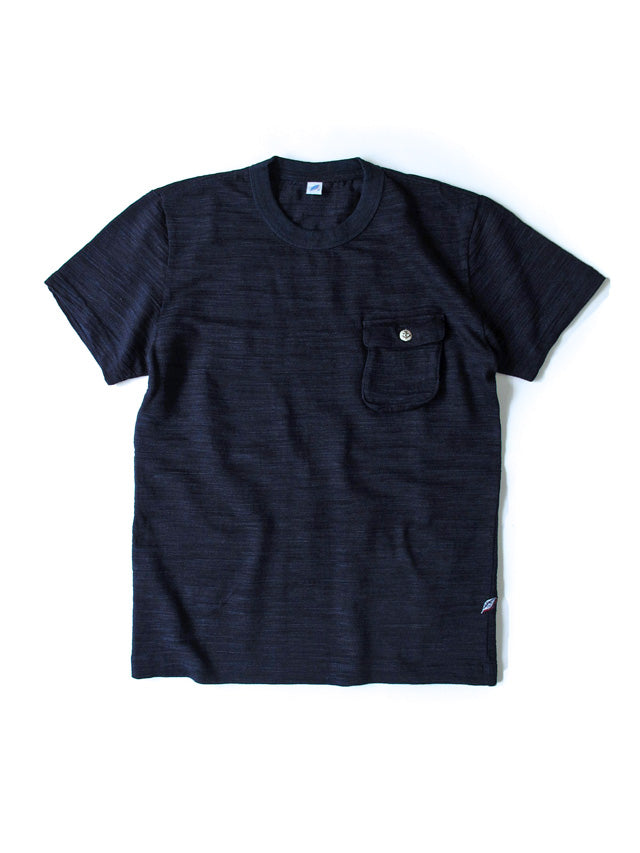 Pure Blue Japan Slub Jersey Pocket T