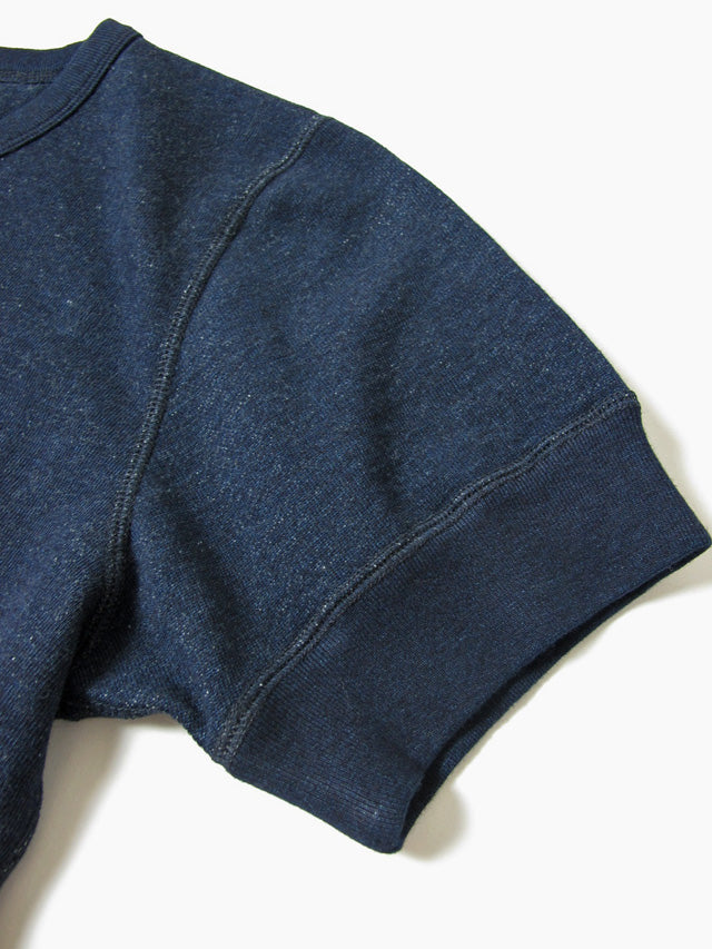 Pure Blue Japan Military Henley Short Sleeve