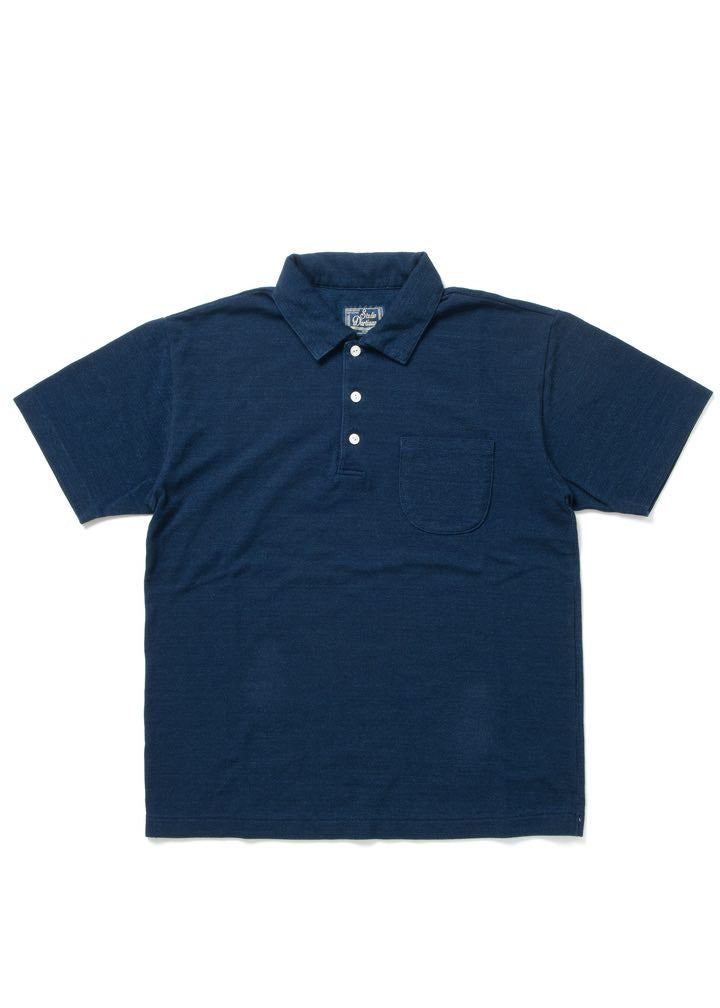 Studio D'Artisan Dark Indigo Knit Polo