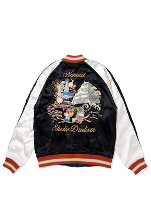 Studio D'Artisan Reversable Sukajan Jacket Navy/Black