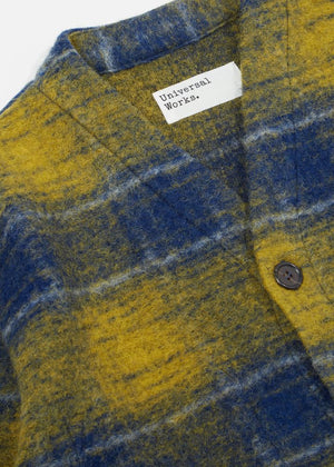 Universal Works Cardigan in Austin Wool Yellow
