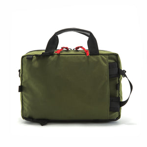 Topo Designs Commuter Briefcase in Olive/Leather