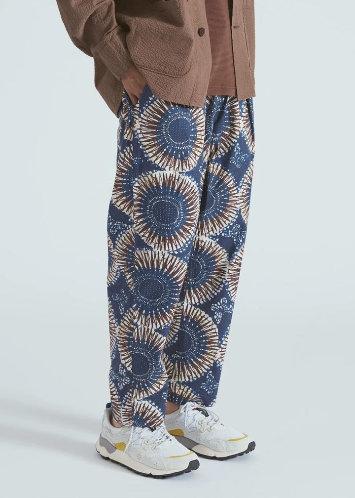 Universal Works Kyoto Work pants Hokkoh Print - Mildblend Supply Co