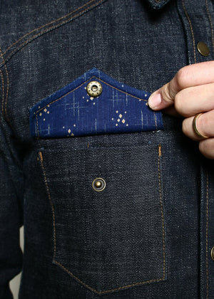 Rogue Territory 13.5oz Cryptic Indigo Western Shirt