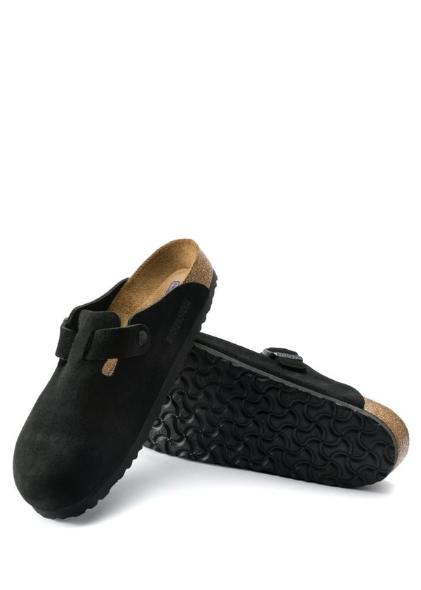 Birkenstock Boston 0660471 Black Suede Leather - Mildblend Supply Co