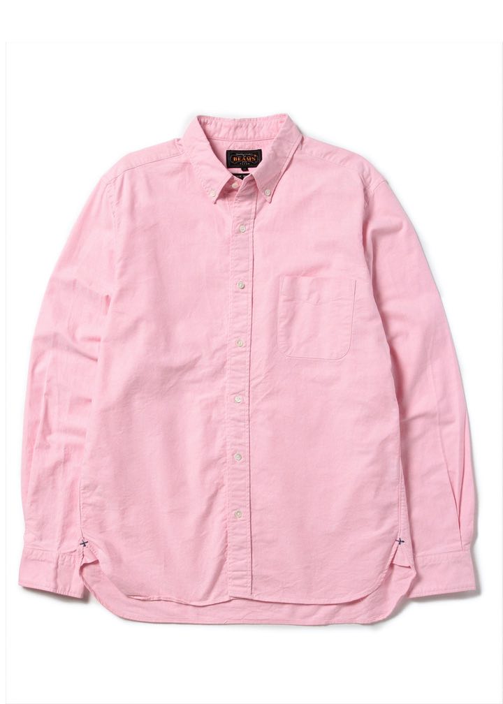 Beams Plus B.D. Oxford in Pink