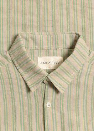 Far Afield Classic Long Sleeve Green Stripe