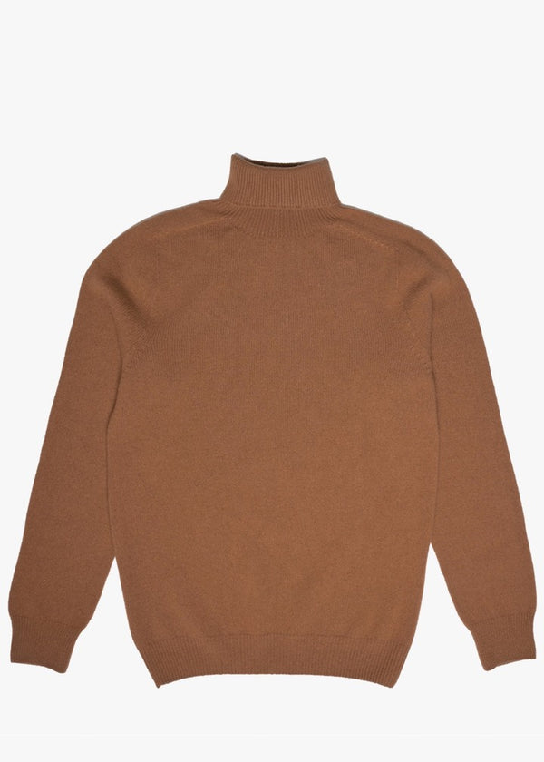 Howlin' Cashmere Pleasure Turtleneck Sweater Caramel - Mildblend Supply Co
